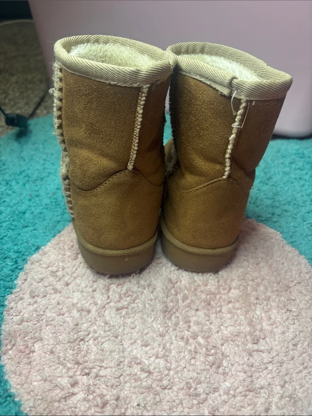 Cozy Kids Faux-Shearling Boots - Chestnut Brown